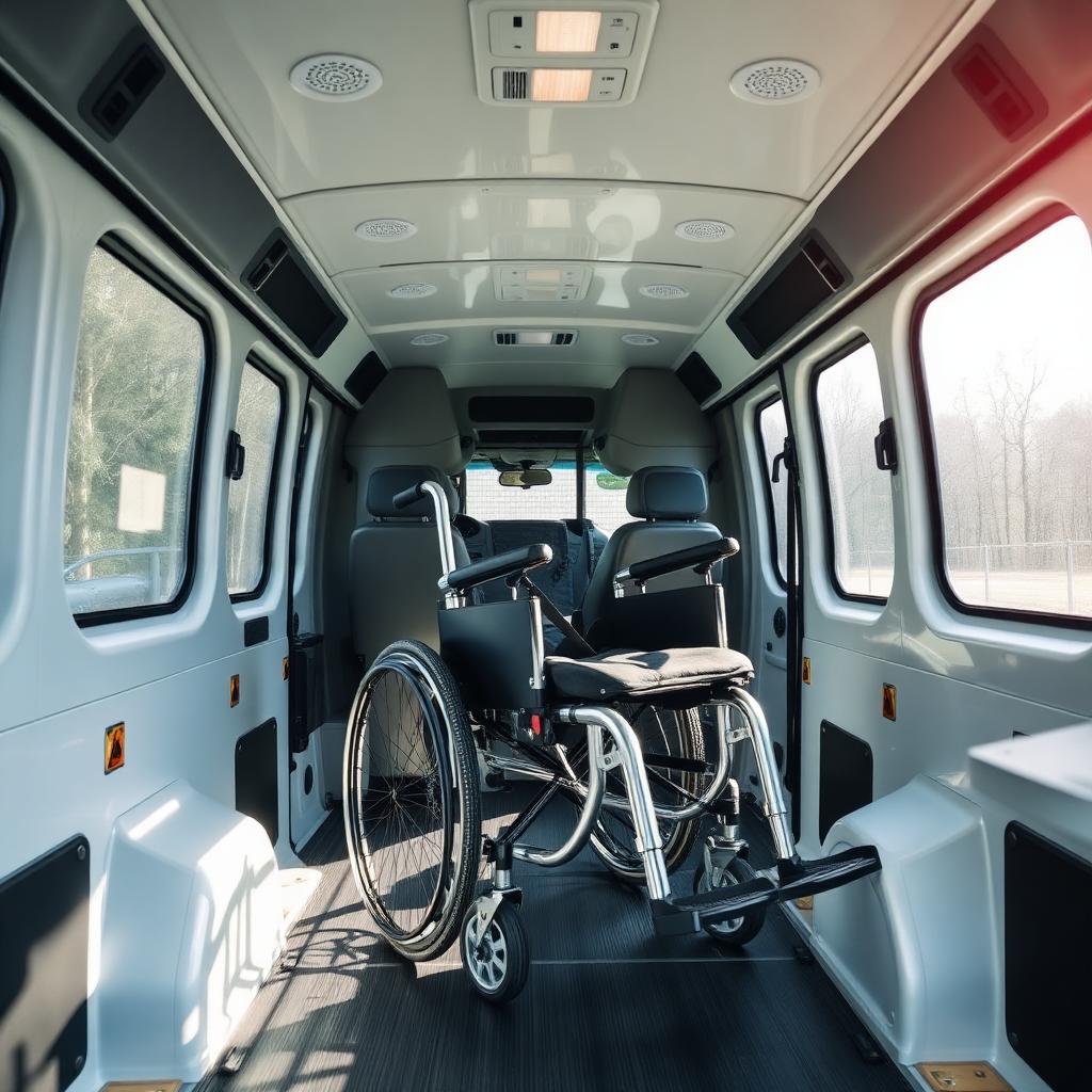 Modern ausgestattetes Fahrzeug innen